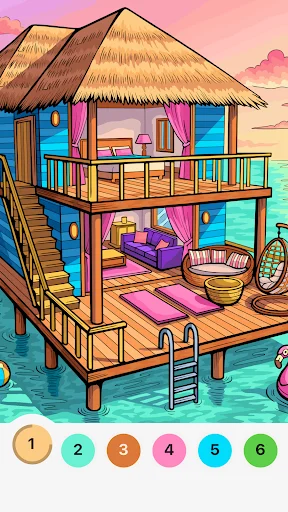 Gameplay screenshot 2 from Harbor Color - Your Cozy Home - Board game